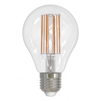 Лампа светодиодная филаментная (UL-00004870) Uniel E27 17W 3000K прозрачная LED-A70-17W/3000K/E27/CL PLS02WH