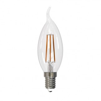 Лампа светодиодная филаментная (UL-00005169) Uniel E14 9W 4000K прозрачная LED-CW35-9W/4000K/E14/CL PLS02WH